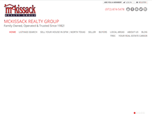Tablet Screenshot of mckissackrealty.com